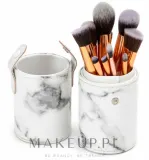 Набор кистей для макияжа Zoe Ayla 10-Piece Makeup Brush Set 10 шт. с мраморным дизайном — фото 1