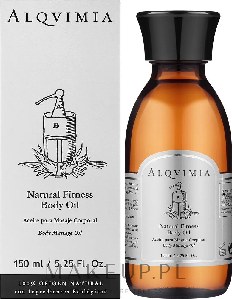 Массажное масло для тела Alqvimia Natural Fitness для спортсменов