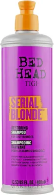 Восстанавливающий шампунь для повреждённых светлых волос Tigi Bed Head Serial Blonde Shampoo, 400 мл