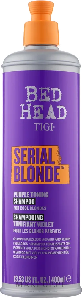 Фиолетовый шампунь для волос блонд Tigi Bed Head Serial Blonde Purple Toning Shampoo, тонирующий