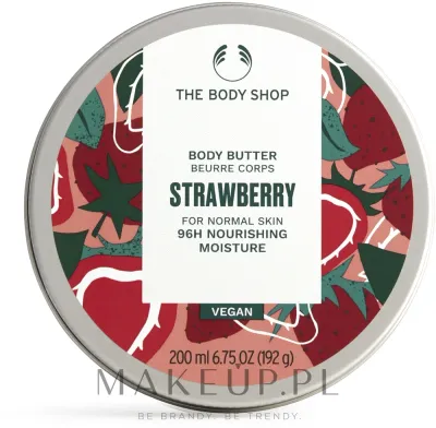 Питательное масло-баттер для тела The Body Shop Strawberry 96H с клубникой