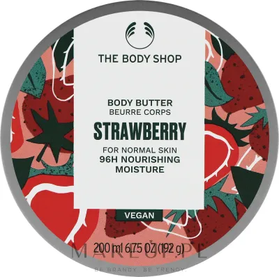 Питательное масло-баттер для тела The Body Shop Strawberry 96H с клубникой, 200 мл