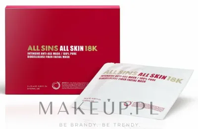All Sins 18k All Skin Intensive Anti-Age Mask — интенсивная антивозрастная тканевая маска для лица, 3 х 20 мл