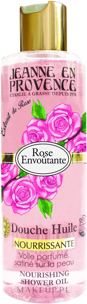 Масло для душа Jeanne en Provence Rose Nourishing Shower Oil питательное, с ароматом розы, 250 мл