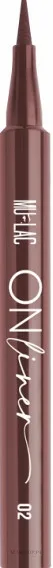 Подводка для глаз Mulac Eyes On Liner водостойкая, с тонким аппликатором, 1 мл, оттенок Dark Choco