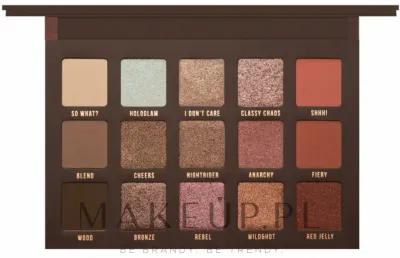 Палетка теней для век Mulac Cosmetics Anarchyglam Pressed Pigment Palette, разные текстуры и финиши, 18 г