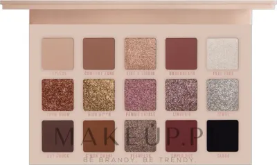 Палетка теней для век Mulac In My Birthday Suit Shadow Palette нюдовая, с разными текстурами, 18 г
