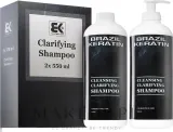 Набор шампуней Brazil Keratin Cleansing Clarifying глубокого очищения 2 x 550 мл — фото 1