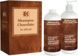 Набор шампуней Brazil Keratin Intensive Repair Chocolate для поврежденных волос 2 x 550 мл — фото 1