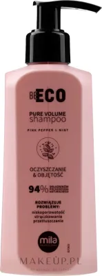 Шампунь для объёма волос Mila Professional Be Eco Pure Volume Shampoo очищающий, с ментолом, 250 мл