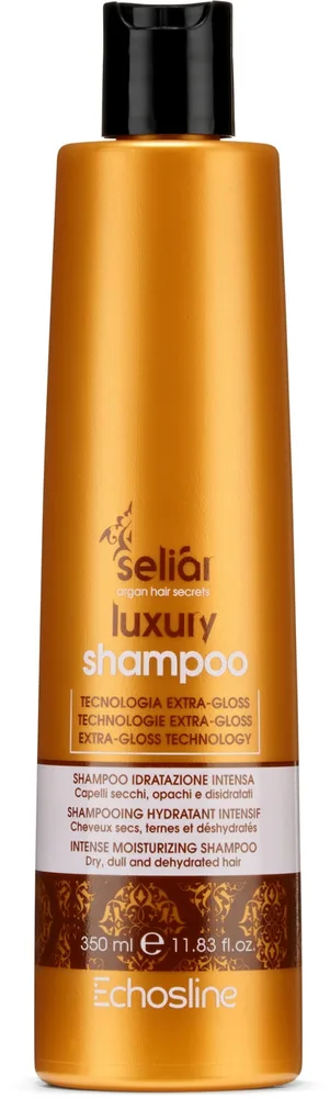 Шампунь для волос Echosline Seliar Luxury Shampoo интенсивно увлажняющий, с аргановым маслом, 1000 мл
