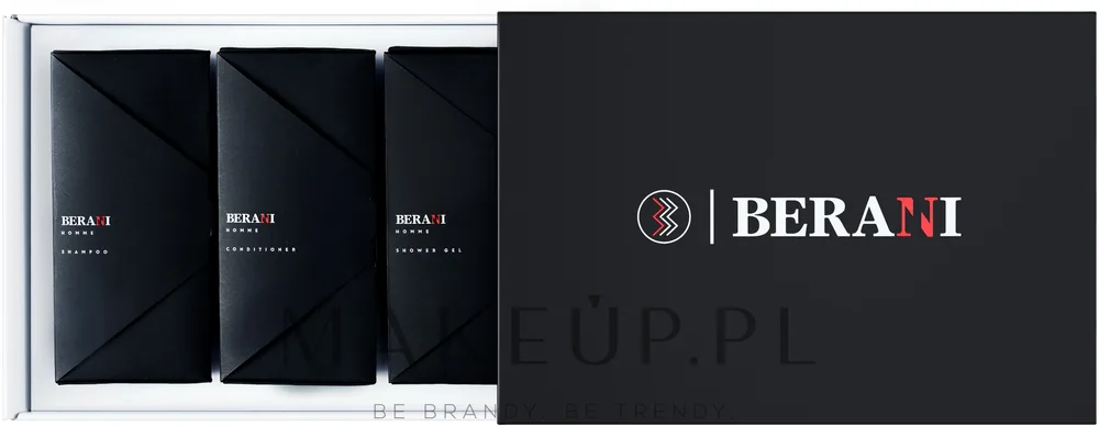 Набор Berani Homme Body Care шампунь кондиционер и гель для душа для мужчин 3 x 300 мл