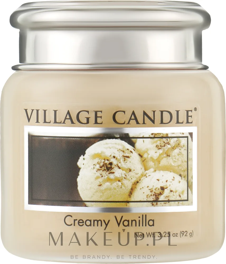 Village Candle Creamy Vanilla / Ароматическая свеча в стекле, ваниль, кокос и сливки, 397 г
