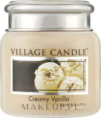 Village Candle Creamy Vanilla / Ароматическая свеча в стекле, ваниль, кокос и сливки, 397 г