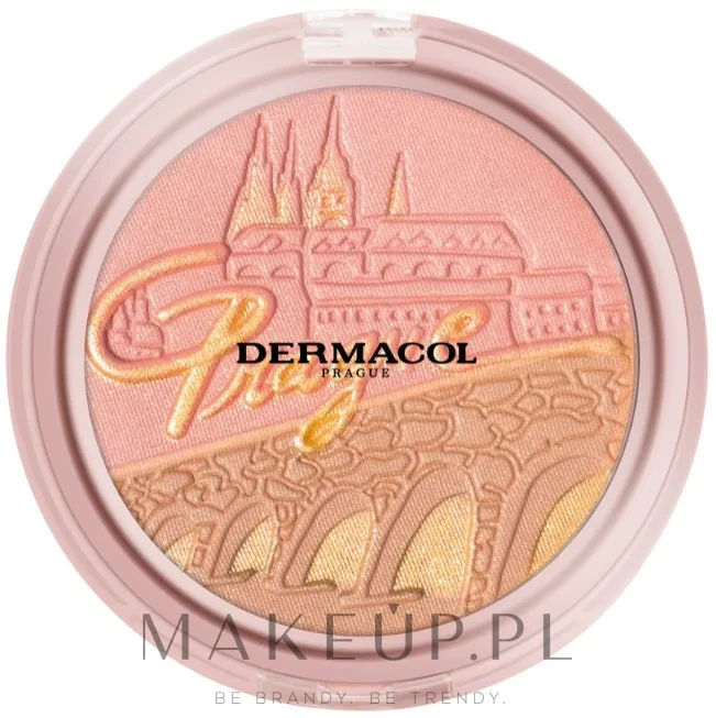 Бронзирующая пудра и румяна Dermacol Bronzing and Highlighting Powder With Blush, 2 в 1, с лёгким мерцанием, 10,5 г