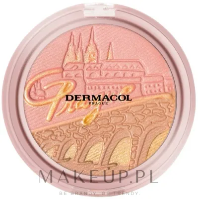 Бронзирующая пудра и румяна Dermacol Bronzing and Highlighting Powder With Blush, 2 в 1, с лёгким мерцанием, 10,5 г