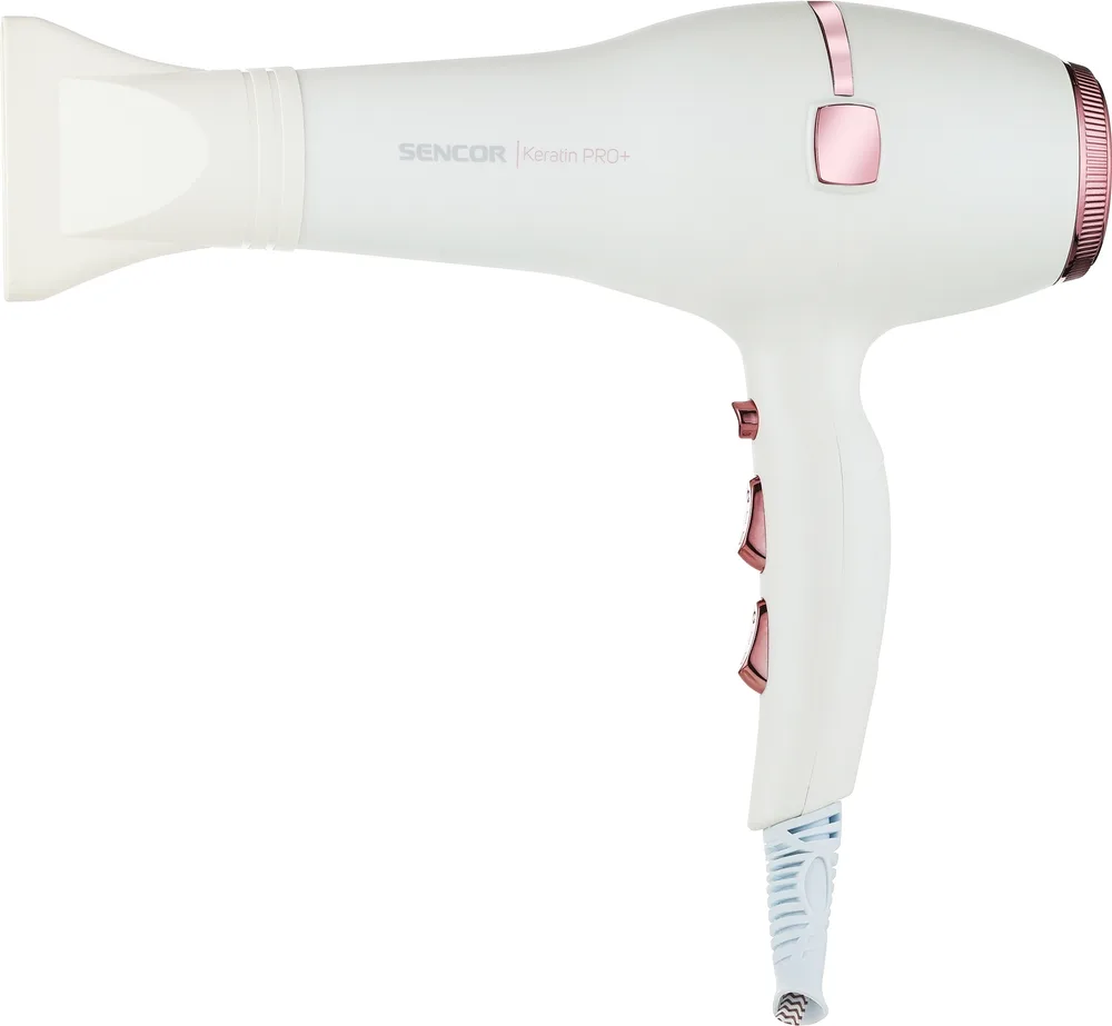 Фен Sencor SHD 8200GD с ионизацией, 3 режима температуры, спрей с аргановым маслом