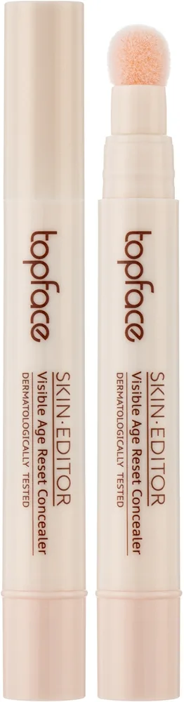 Корректор для лица Topface Skin Editor Concealer, кремовый, в форме ручки со спонжем, 5,5 мл, оттенок 01