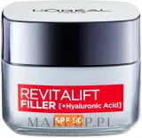 Крем для лица L'Oreal Paris Revitalift Filler [HA] дневной, против старения, с гиалуроновой кислотой, SPF 50 — фото 2