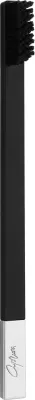 Мягкая зубная щётка Apriori Slim Toothbrush с матовой ручкой, чёрно-серебристая, 1 шт