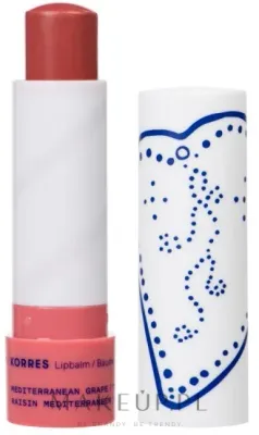 Бальзам для губ Korres Mediterranean Grape Lip Balm в стике, с витамином Е, 4,5 г