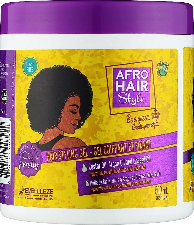 Гель для укладки афро-кудрей Novex Afro Hair Style Gel, 500 мл