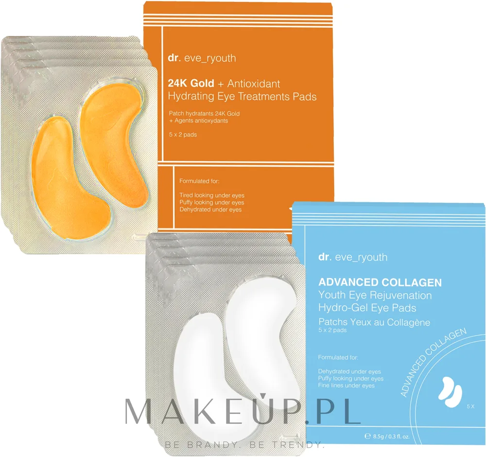 Набор патчей под глаза Dr. Eve_Ryouth с 24K золотом родиолой и коллагеном 20 шт