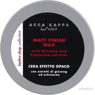 Матовый воск для волос Acca Kappa Matt Finish Wax, сильной фиксации, 100 мл