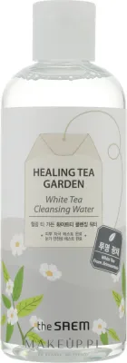 The Saem Healing Tea Garden White Tea Cleansing Water очищающая вода для лица с белым чаем 300 мл, для снятия макияжа с чувствительной кожи