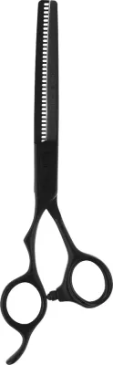 Ножницы парикмахерские филировочные для левшей Olivia Garden SilkCut PRO Matt Black, 35 зубцов, 6,35 дюйма