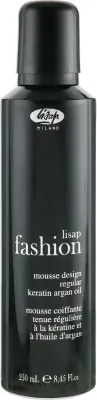 Пенка для волос Lisap Fashion Mousse Design Regular, фиксирующая, для объёмных укладок, 250 мл