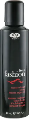 Пенка для волос Lisap Fashion Extreme Mousse Design Strong сильной фиксации, с протеинами шёлка и кератином, 250 мл