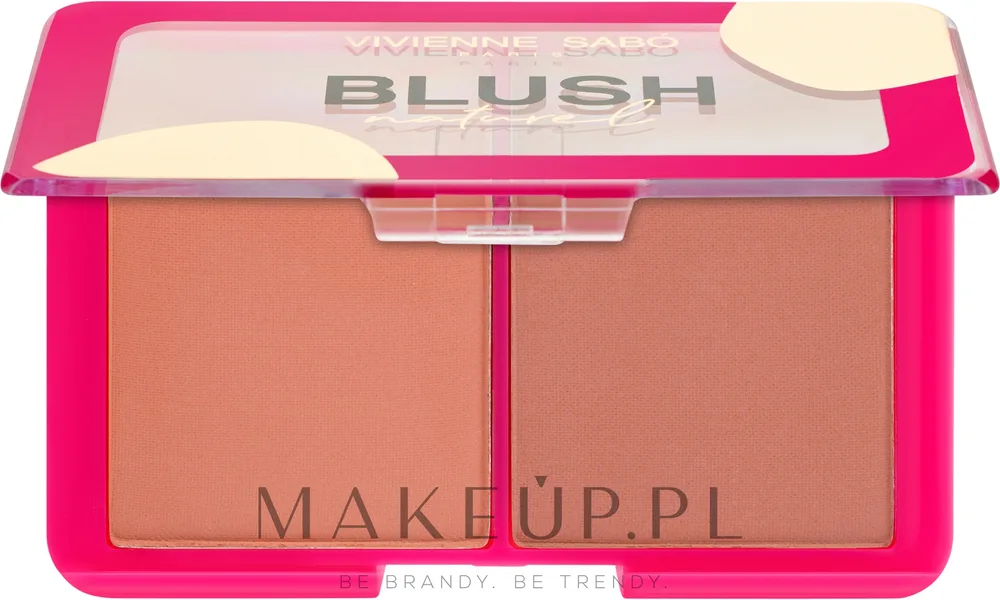 Палетка румян для лица Vivienne Sabo Blush Naturel Palette на два оттенка, со светоотражающими частицами, 6 г, оттенок 01