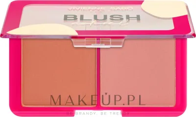 Палетка румян для лица Vivienne Sabo Blush Naturel Palette на два оттенка, со светоотражающими частицами, 6 г, оттенок 02