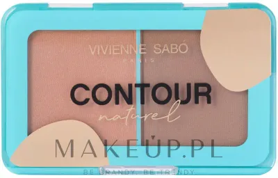 Палетка для контуринга лица Vivienne Sabo Contouring Naturel 2 оттенка