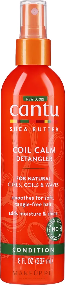 Спрей-детанглер для кудрявых волос Cantu Coil Calm Detangler с маслом ши, 237 мл