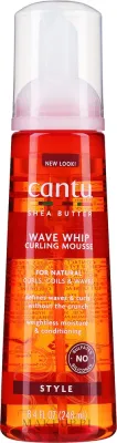 Пенка для укладки волнистых и кудрявых волос Cantu Shea Butter Natural Hair Wave Whip Curling Mousse, 248 мл