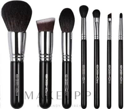 Eigshow Beauty Eigshow Premium Chic Series Mini Bright Silver - Набор кистей для макияжа Eigshow Premium Chic Series Mini Bright Silver 7 шт