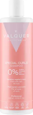 Шампунь Valquer Special Curls увлажняющий для вьющихся волос по методу Curly Girl 400 мл