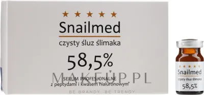 Сыворотка для лица Snailmed с муцином улитки и пептидами для зрелой кожи антивозрастная 4 флакона по 8 мл, 4 x 8 мл