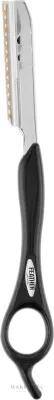 Бритва опасная Comair Feather, текстурирующая, чёрная
