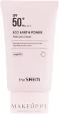 The Saem Eco Earth Power Pink Sun Cream крем для лица солнцезащитный с каламином 50 г, минеральный фильтр, база под макияж — фото 5