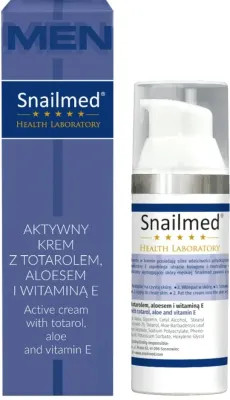 Крем для лица мужской Snailmed Health Laboratory с тотаролом и алоэ 50 мл