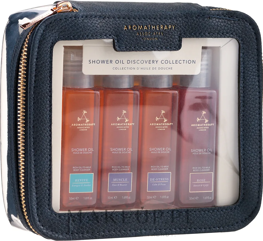 Дорожный набор масел для душа Aromatherapy Associates Rose Muscle Revive и De-Stress 4x50 мл