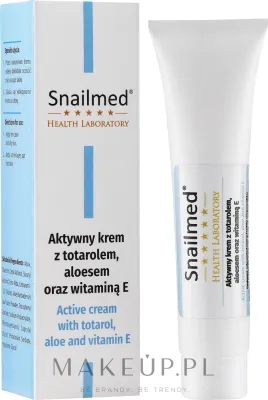 Крем для кожи вокруг глаз Snailmed Health Laboratory активный, с тотаролом, алоэ и витамином E, 15 мл