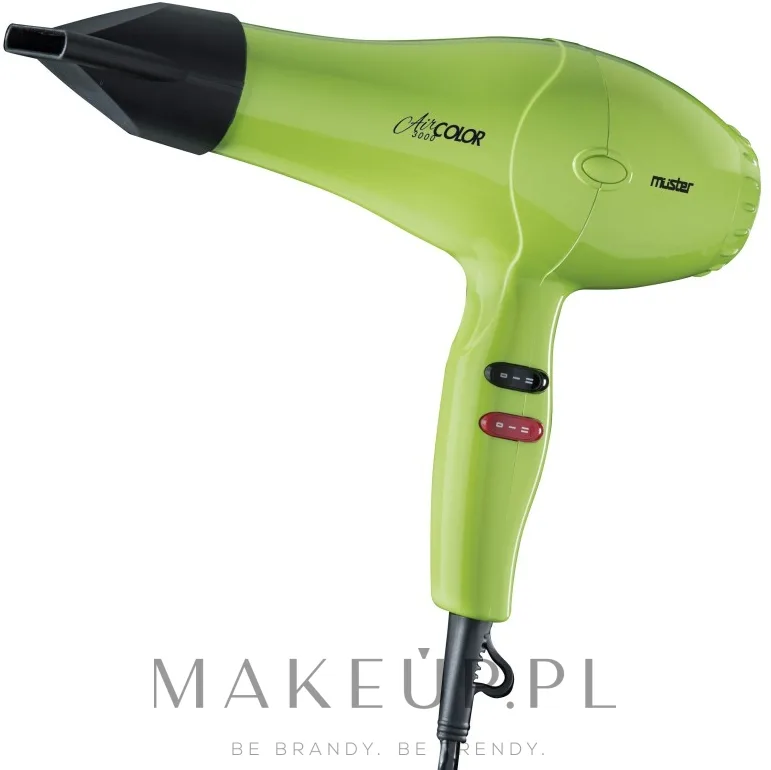 Фен Dikson Muster Air Color 3000 зеленый 2000 Вт, 2 скорости обдува