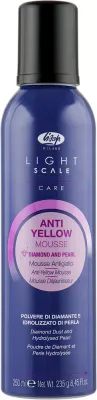 Пенка для волос Lisap Light Scale Anti Yellow Mousse против желтизны, с фиолетовыми пигментами, 250 мл