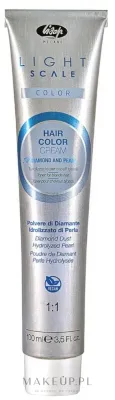 Крем-краска для волос Lisap Light Scale Hair Color Cream, для осветлённых волос, с эффектом 3D, 100 мл