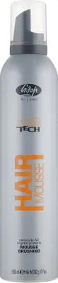 Пенка для волос Lisap High Tech Hair Mousse Brushing для укладки и прикорневого объёма, 300 мл