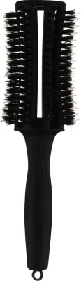 Брашинг для укладки волос Olivia Garden Finger Brush Round Black Large с керамическим покрытием, 45 мм, чёрный